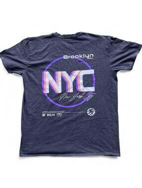 2012 PrettyLittleThings Futuristic Brooklyn NYC Graphic T-Shirt Fits M/L